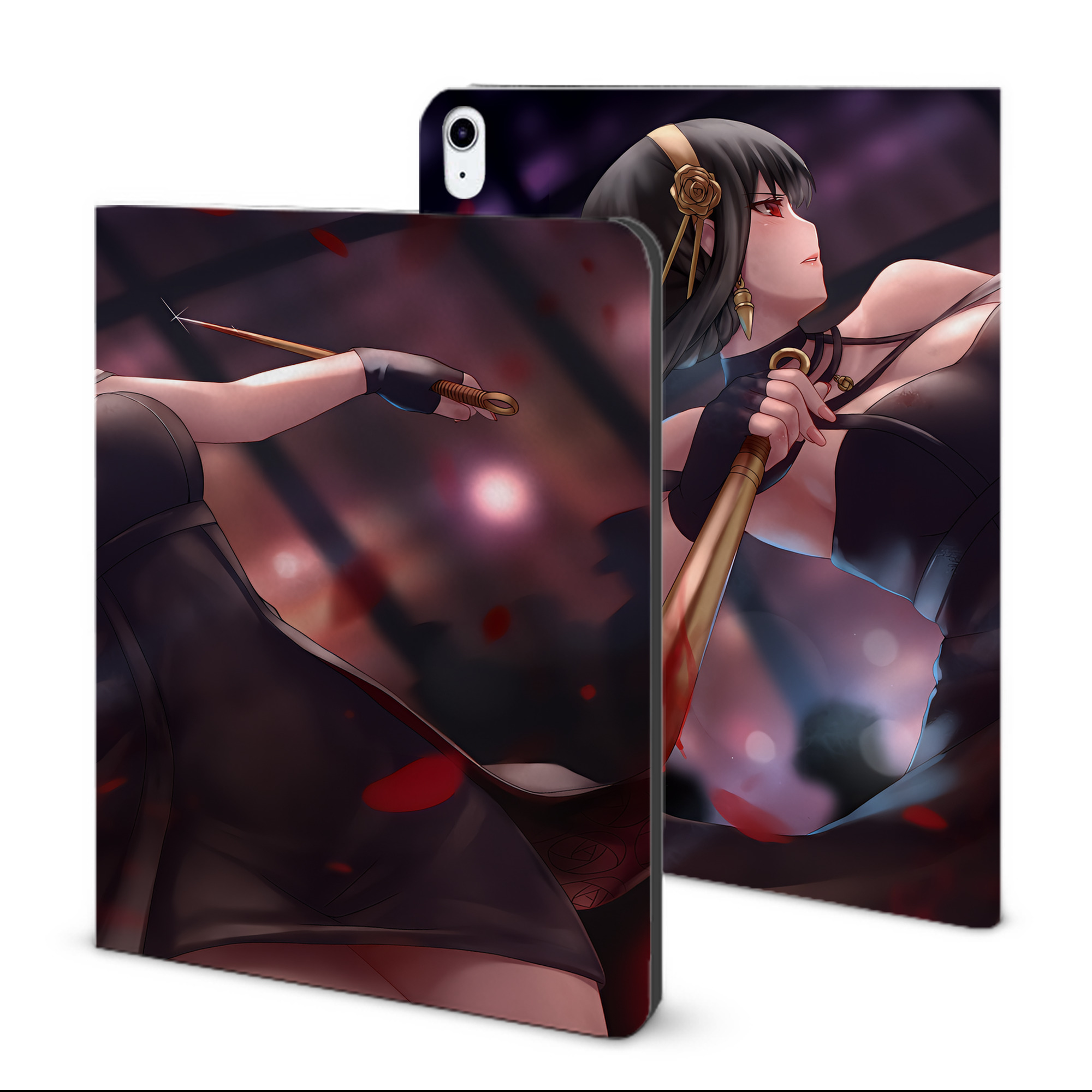 （画像用） SPY×FAMILY间谍家家酒 IPad ケース ブック型 PUレザー TPU 耐衝撃 軽量 薄型 ペン収納なし 全面保護 IPad 各モデル対応